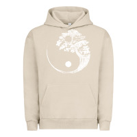 Pigment French Oak yin yang bonsai tree Urban Hoodie - artisFamous