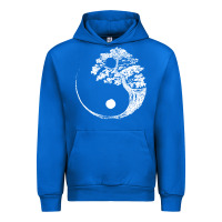 Cobalt yin yang bonsai tree Urban Hoodie - artisFamous