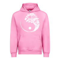 Fuchsia Pink yin yang bonsai tree Urban Hoodie - artisFamous