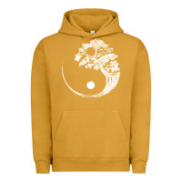 Pigment Peanut Butter yin yang bonsai tree Urban Hoodie - artisFamous
