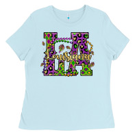 Baby Blue louisiana mardi gras Ladies Tee - OliviaCreatesArt