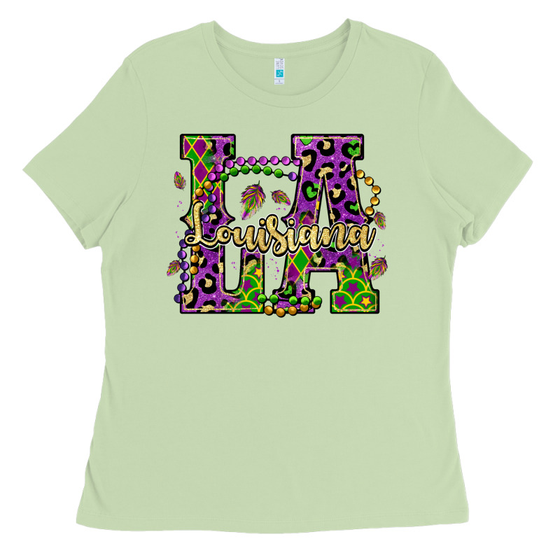Louisiana Mardi Gras Ladies Tee by OliviaCreatesArt | Teevron