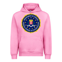 Fuchsia Pink fbi Urban Hoodie - artisFamous