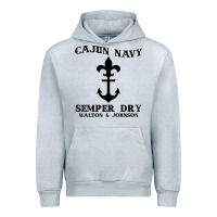 Heather Grey cajun navy Urban Hoodie - artisFamous