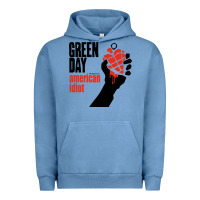 Pigment Pebble Blue american idiot Urban Hoodie - artisFamous