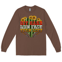 Chestnut hit hard run fast turn left Long Sleeve Tee - BundleAndBundleShop