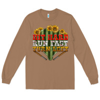 Toasted Coconut hit hard run fast turn left Long Sleeve Tee - BundleAndBundleShop