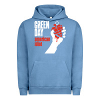 Pigment Pebble Blue american idiot Urban Hoodie - artisFamous