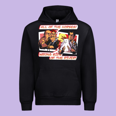 Wrong Side Of The River Urban Hoodie Designed By Artisfamous