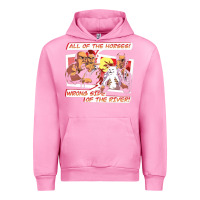 Fuchsia Pink wrong side of the river Urban Hoodie - artisFamous