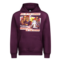 Mauve Wine wrong side of the river Urban Hoodie - artisFamous