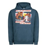 Pigment Midnight Navy wrong side of the river Urban Hoodie - artisFamous