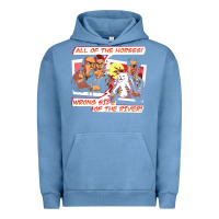 Pigment Pebble Blue wrong side of the river Urban Hoodie - artisFamous