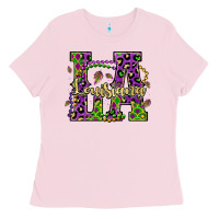 Bubblegum Pink louisiana mardi gras Ladies Tee - OliviaCreatesArt