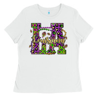 White louisiana mardi gras Ladies Tee - OliviaCreatesArt