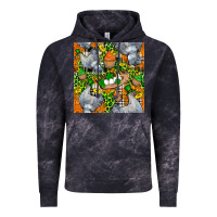 Cloud Black St. Patricks Chicken With Cupcake Leopard Vintage Hoodie - FaDigitalArtStudio