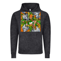 Vintage Black St. Patricks Chicken With Cupcake Leopard Vintage Hoodie - FaDigitalArtStudio