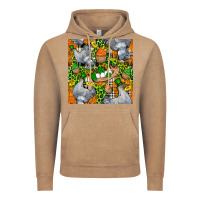 Vintage Coffee St. Patricks Chicken With Cupcake Leopard Vintage Hoodie - FaDigitalArtStudio