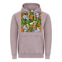 Vintage Zinc St. Patricks Chicken With Cupcake Leopard Vintage Hoodie - FaDigitalArtStudio