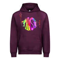 Mauve Wine p hish Urban Hoodie - artisFamous