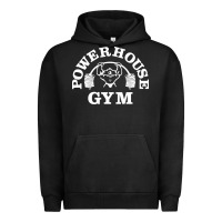 Pigment Black power house gym fitness Urban Hoodie - artisFamous