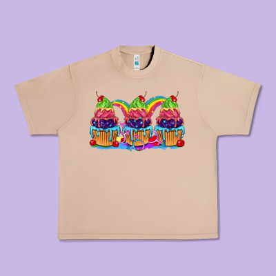 Pride Cupcake Urban Heavy Tee Designed By Fadigitalartstudio