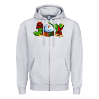 Heather Grey joy for christmas with snowman Zipper Hoodie - AdoDesignShop