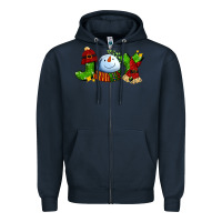 Navy joy for christmas with snowman Zipper Hoodie - AdoDesignShop