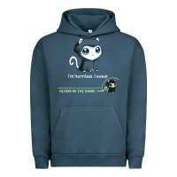 Pigment Midnight Navy i'm harmless, i swear Urban Hoodie - artisFamous