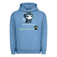 Pigment Pebble Blue i'm harmless, i swear Urban Hoodie - artisFamous