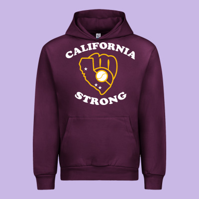 California Strong Urban Hoodie Designed By Artisfamous
