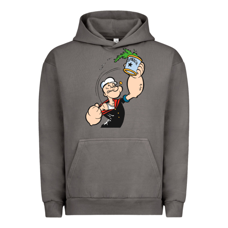 Popeye Spinach Retro Mens Funny Urban Hoodie by artisFamous | Teevron