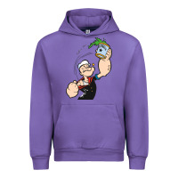 Tulip Popeye Spinach Retro Mens Funny Urban Hoodie - artisFamous