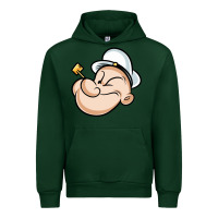 Forest Green The Sailor Popeye Urban Hoodie - artisFamous