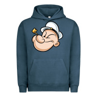 Pigment Midnight Navy The Sailor Popeye Urban Hoodie - artisFamous
