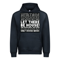 Navy Let there be house music Urban Hoodie - artisFamous