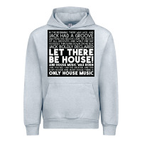 Heather Grey Let there be house music Urban Hoodie - artisFamous