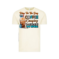 Vintage Arctic Plan For The Day Coffee Camping Wine Frappe Coffee Vintage Tee - FaDigitalArtStudio
