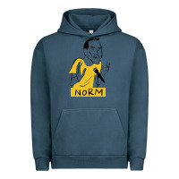 Pigment Midnight Navy norm macdonald cartoon Urban Hoodie - artisFamous