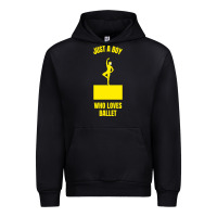 Black just a boy who loves ballet Urban Hoodie - artisFamous