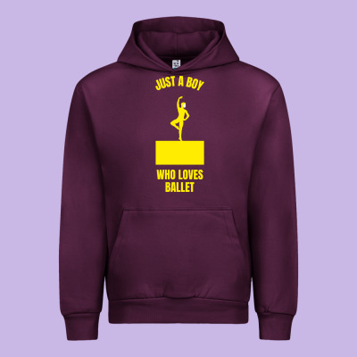 Just A Boy Who Loves Ballet Urban Hoodie Designed By Artisfamous