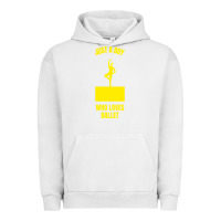 Pigment Lunar Rock just a boy who loves ballet Urban Hoodie - artisFamous