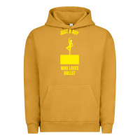 Pigment Peanut Butter just a boy who loves ballet Urban Hoodie - artisFamous
