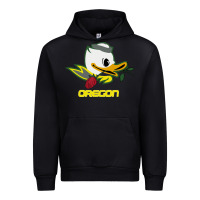 Black throwback oregon Urban Hoodie - artisFamous