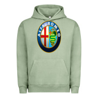 Pigment Oil Green alfa racing big merch Urban Hoodie - artisFamous