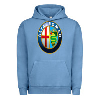 Pigment Pebble Blue alfa racing big merch Urban Hoodie - artisFamous