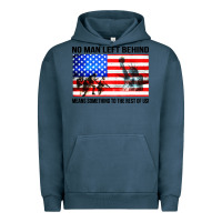 Pigment Midnight Navy no man left behind means something to the rest of us Urban Hoodie - artisFamous