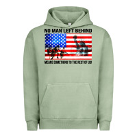 Pigment Oil Green no man left behind means something to the rest of us Urban Hoodie - artisFamous