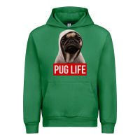 Emerald pug life Urban Hoodie - artisFamous