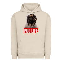 Pigment French Oak pug life Urban Hoodie - artisFamous